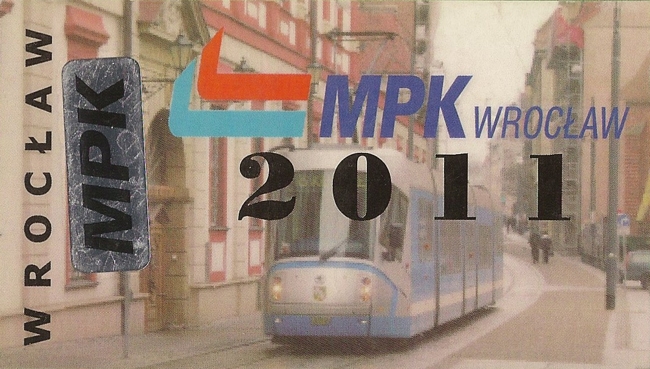 Bilet dla pracowników MPK Wrocław.